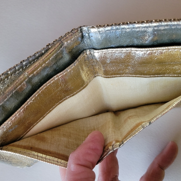 Vintage Gold Mesh Small Wallet ~ Whiting & Davis Style ~ Retro ~ Date Night ~ - Picture 15 of 15